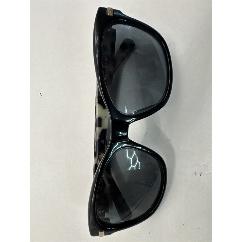 Flower Holly Eyeglasses Womens Black Tortoise Cat Eye Frames 56-18-135 1002 001